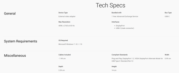 Tech Specs