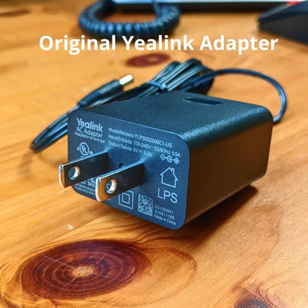 Yealink Power Supply For T33,T46U,T54W, T57W 5V 2A - Image 2
